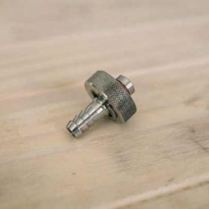 HOSE BARB 3/8 WITH 1/2 inch FPT KNURL