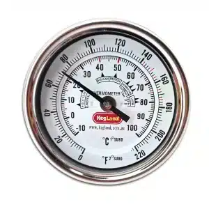 Bi-Metal 3” Dial Weldless Thermometer (Long)