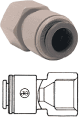 JOHN GUEST 1/4 FFL Female to 3/8" Line Adapter"