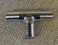 Stainless Steel T 13mm Barb