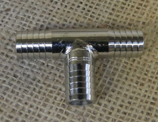 Stainless Steel T 13mm Barb