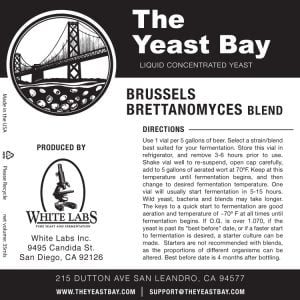 WLP4613 Brussels Brettanomyces - PurePitch® Next Generation BB: