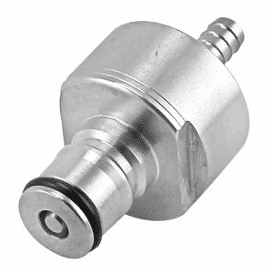 Carbonation & Line Cleaning Cap - Stainless Steel - BARBED