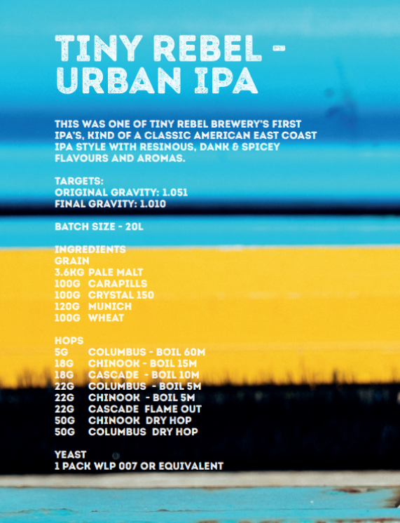 Tiny Rebelt Urban IPA Recipe