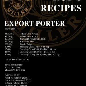 Rob’s Export Porter
