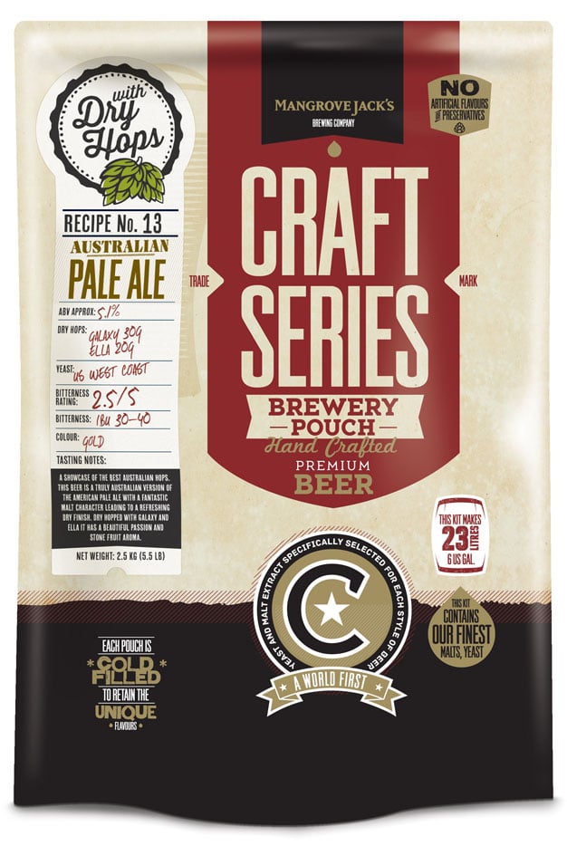 Mangrove Jacks Craft Series Beer Kit Australian Pale Ale with Dry Hops