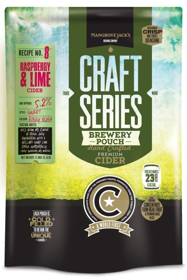 raspberry and lime cider