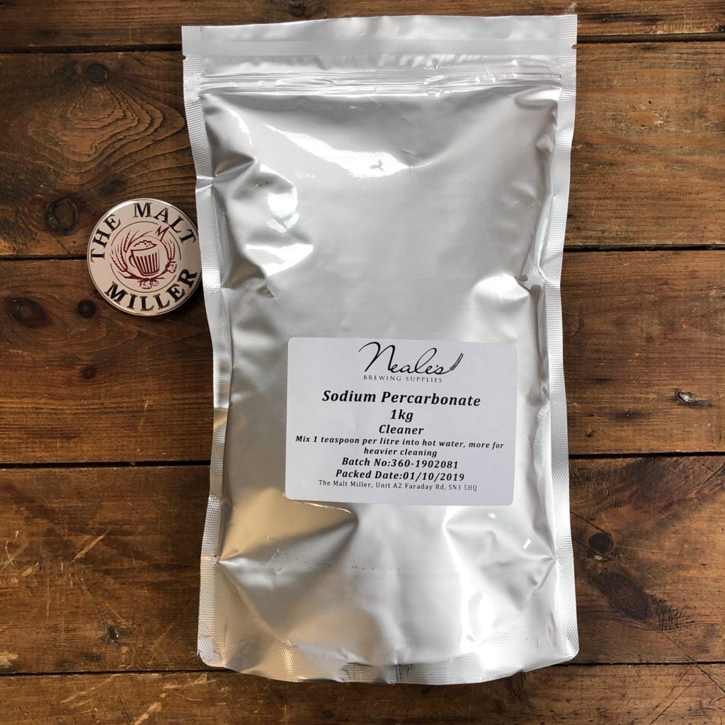 Sodium Percarbonate Cleaner 1kg The Malt Miller