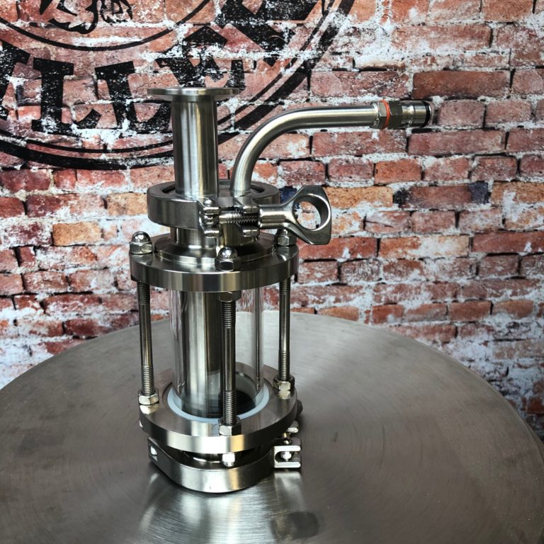 1.5" Tri Clamp Yeast Brink with Exhaust Port Yeast Harvester The