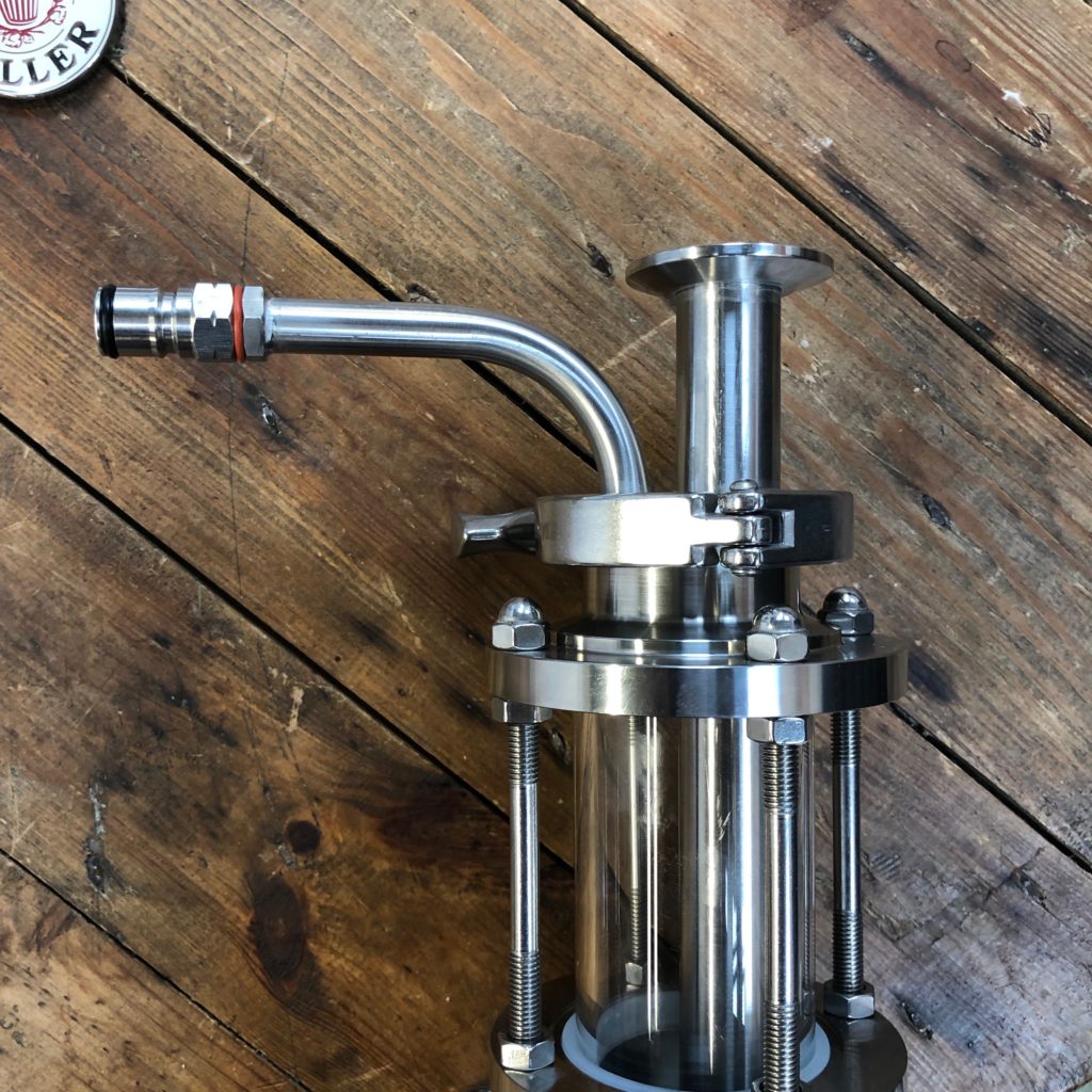 1.5" Tri Clamp Yeast Brink with Exhaust Port Yeast Harvester The