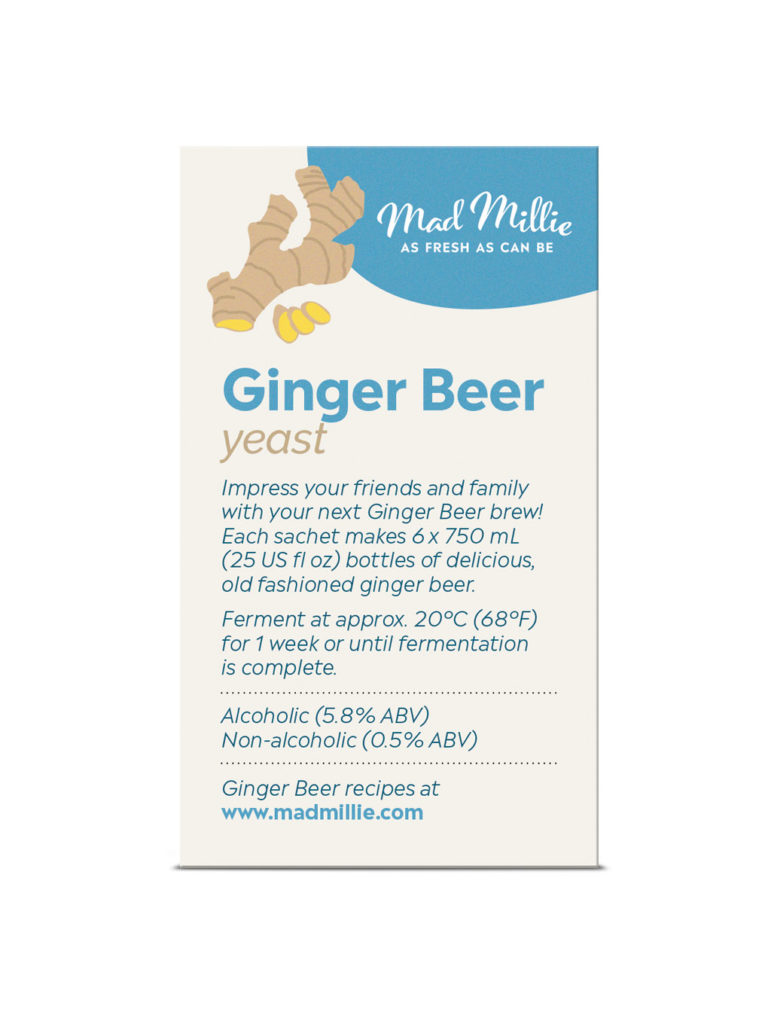 Mad Millie Ginger Beer Yeast 3 pack