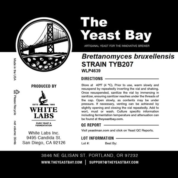 BRETTANOMYCES+BRUXELLENSIS+STRAIN+TYB207+WLP4639