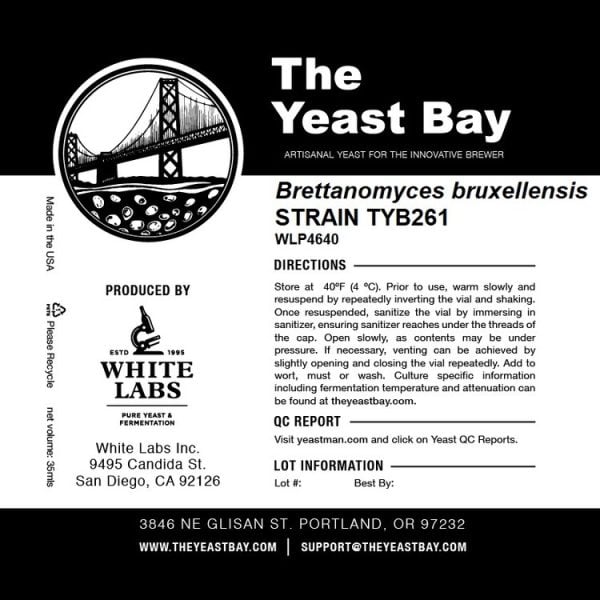 BRETTANOMYCES+BRUXELLENSIS+STRAIN+TYB261+WLP4640