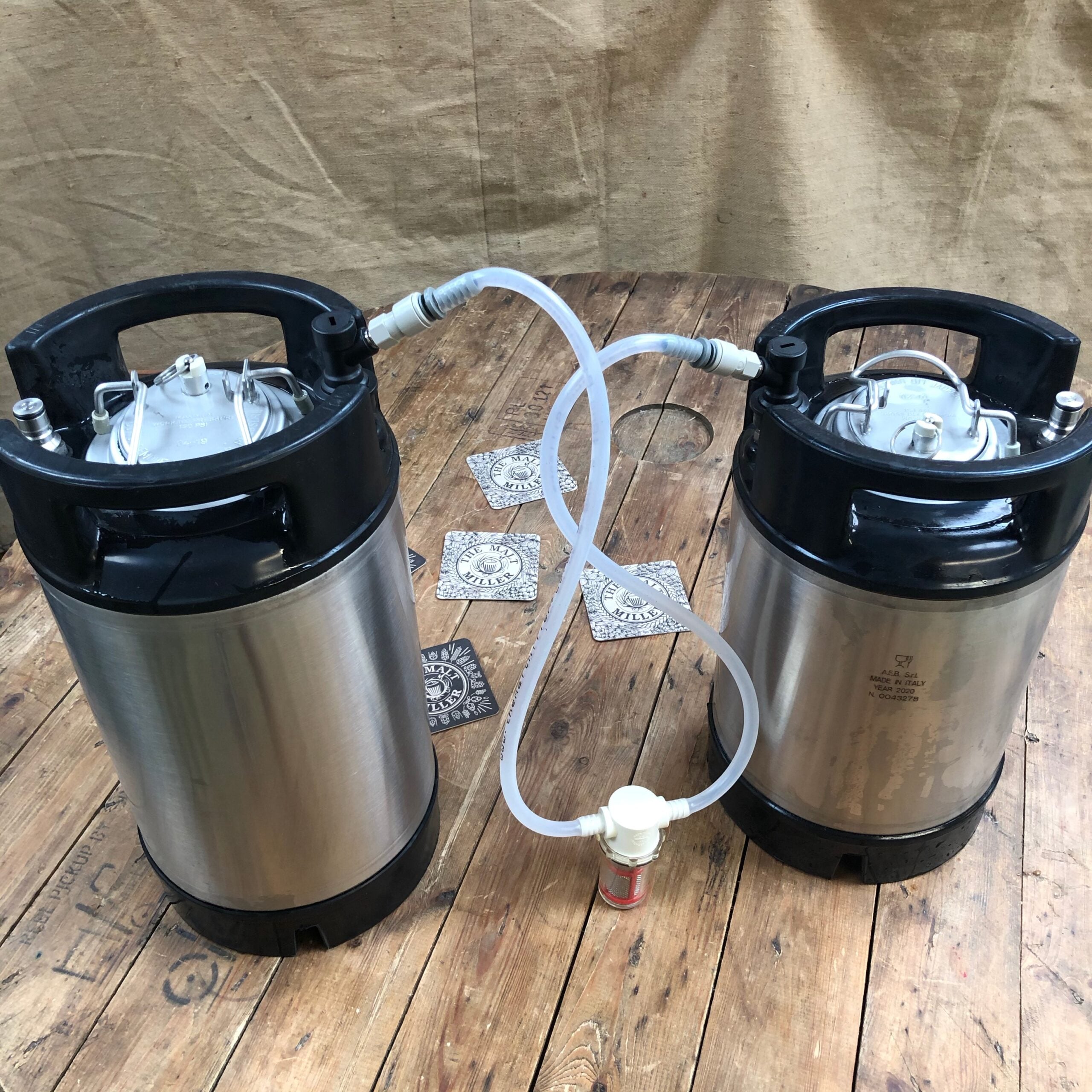 Keg to Keg Transfer Jumper Line with Filter The Malt Miller