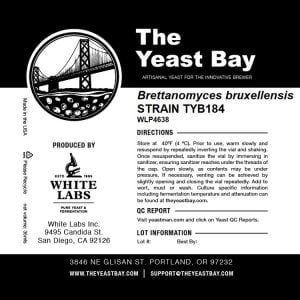 WLP4638 BRETTANOMYCES BRUXELLENSIS - STRAIN TYB184 - PurePitch® Next Generation BB: