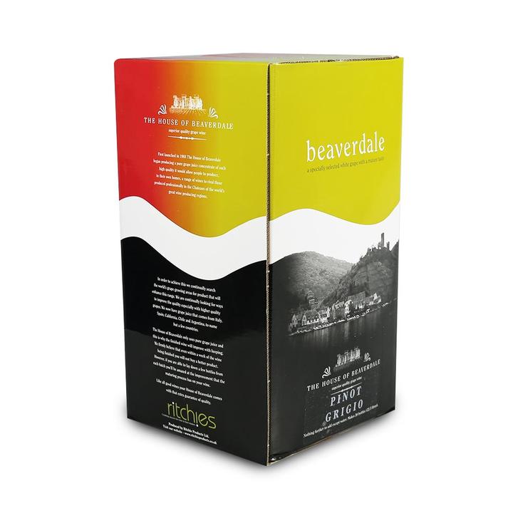 Beaverdale White Wine Kit Pinot Grigio 30 Bottle (23L) The Malt