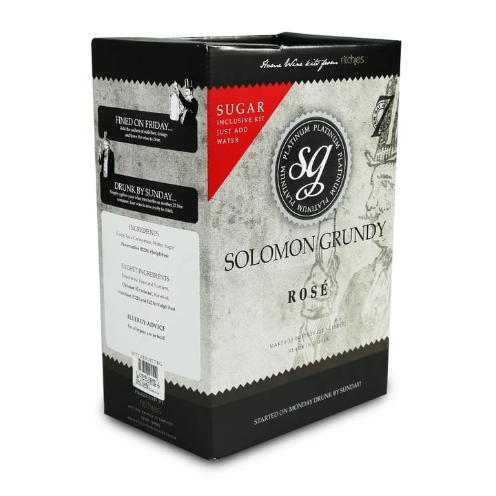 Solomon Grundy Platinum Wine Kit Cantia 30 Bottle (23L) The Malt