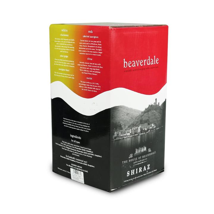 Beaverdale Red Wine Kit Shiraz 30 Bottle (23L) The Malt Miller