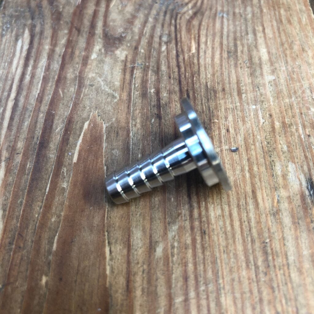 6mm Straight Barb for 5/8 hex nut Tap Shanks The Malt Miller