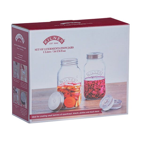 Kilner Set of 2 fermentation 1L Jars The Malt Miller