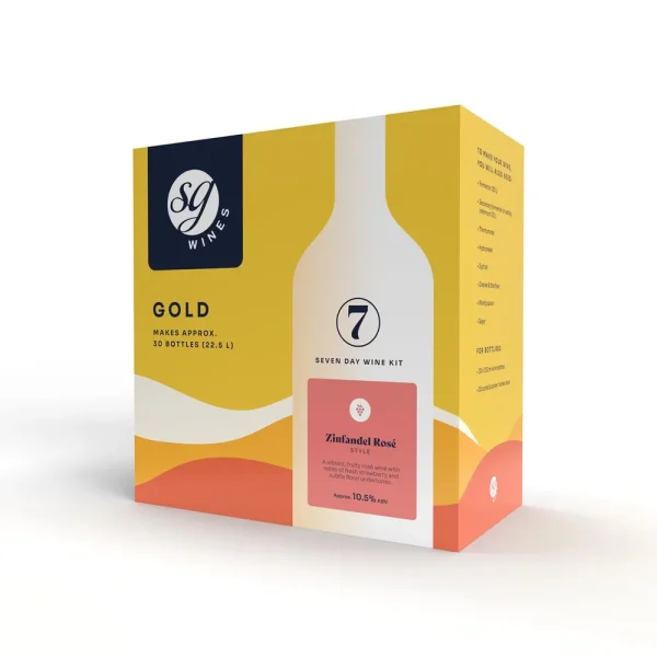 SG Wines - Gold Zinfandel Rose - 30 Bottle (23L) Wine Kit