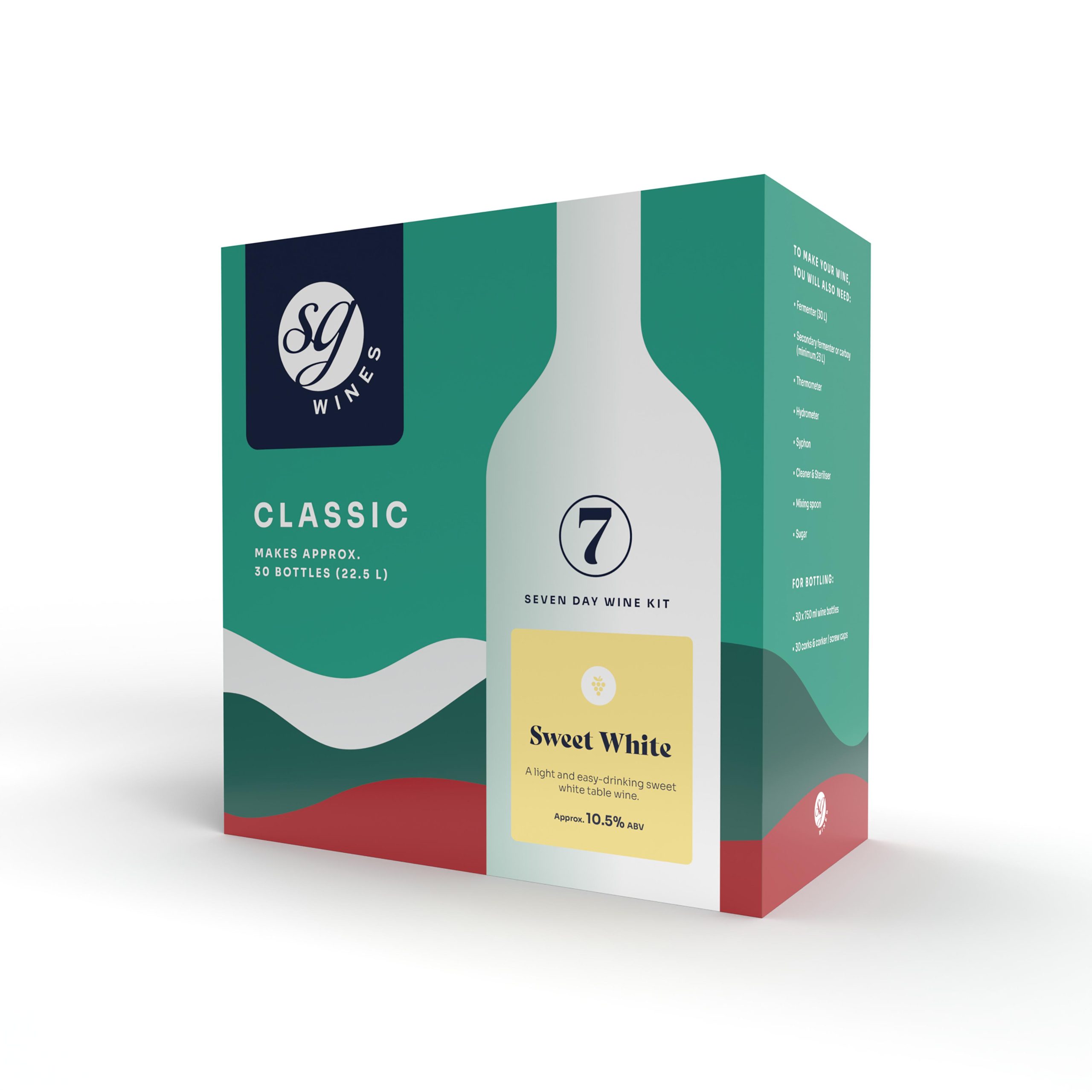 SG Wines Sweet White Classic 30 Bottle (23L) Wine Kit
