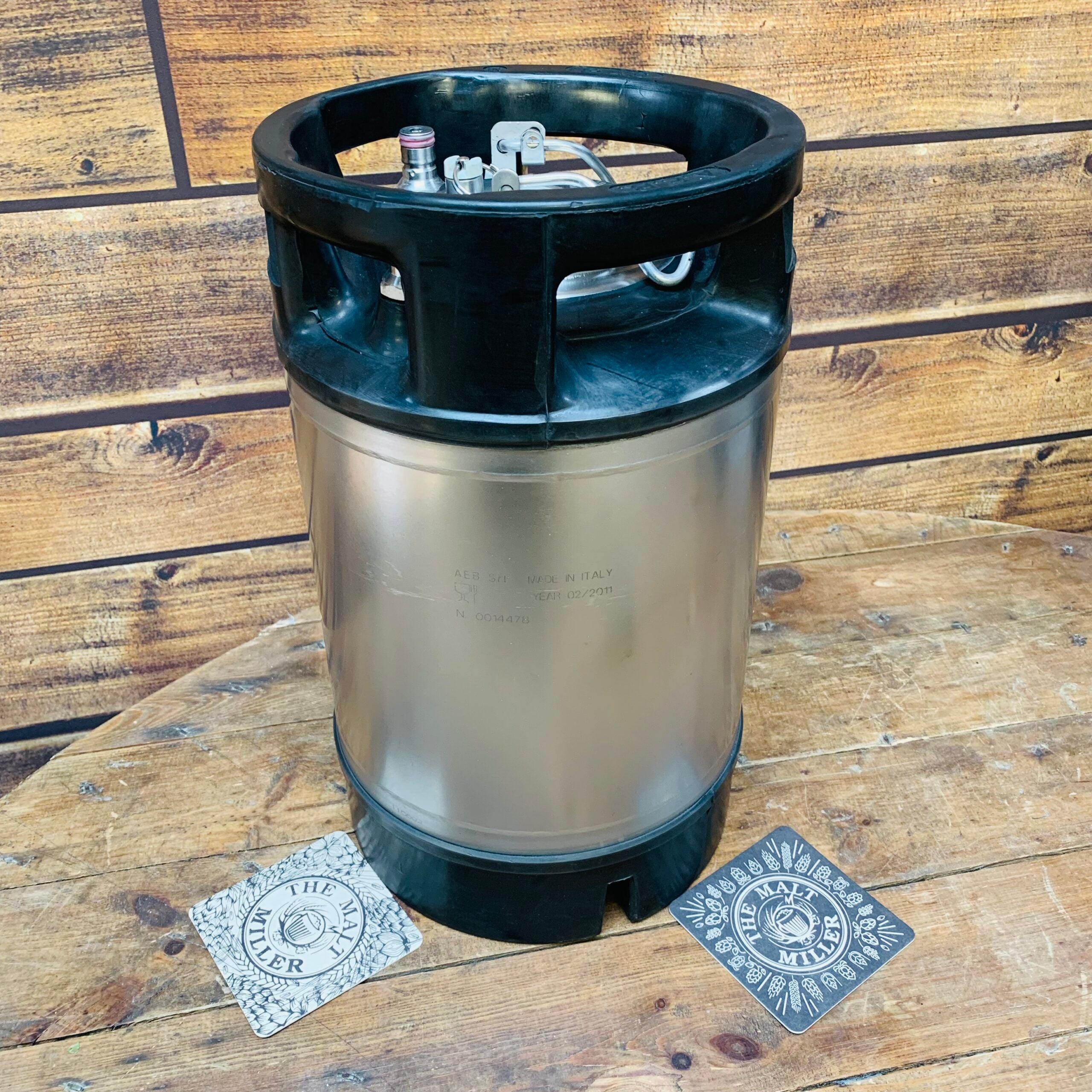 Used refurbished 12 litre Stainless Keg force carbonate and serve