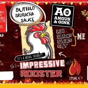 impressive rooster buffalo
