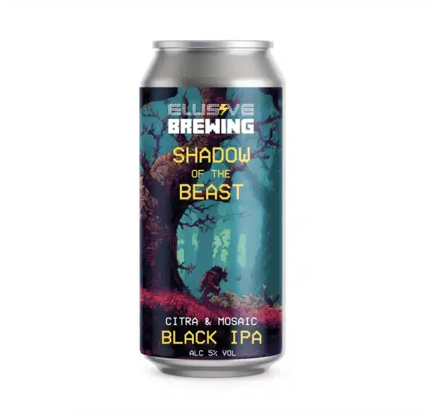 Elusive Brewing Shadow of the Beast Black IPA Cascading