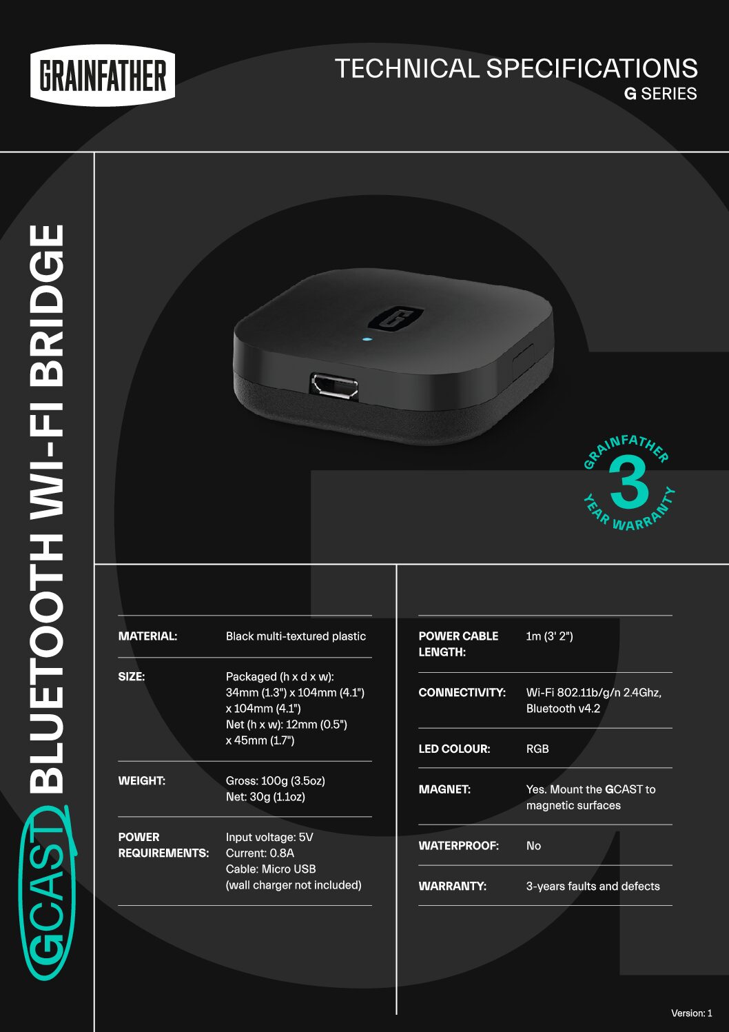 GF GCast Tech Sheet A4 Web