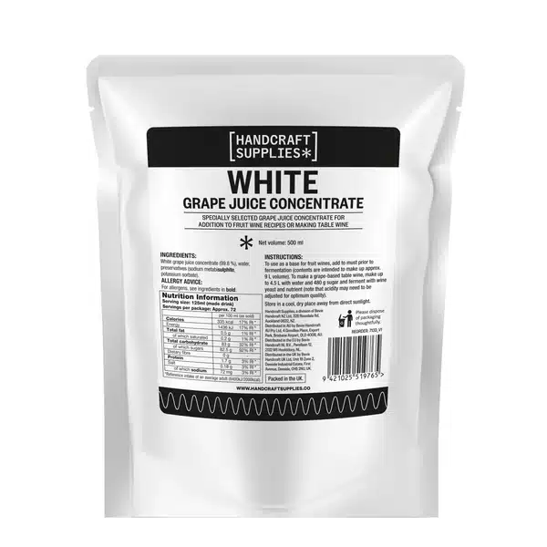 Hand Craft Supply White Grape Juice Concentrate 500ml