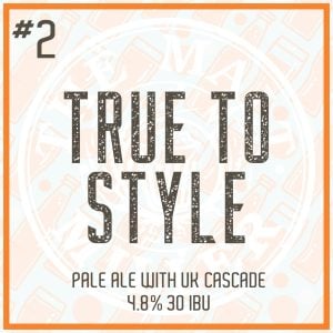 True To Style #2 –  Pale Ale with UK Cascade