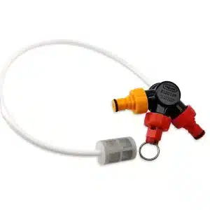 Kegland PCO38 Tapping Head Kit (Black Elbow Cap Insert, Tube, PRV, Carbonation caps and Filter)