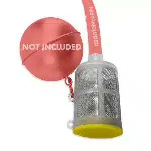 Yellow Weighted Floating Dip Tube Filter - Gen 2 - The Malt Miller Yellow Weighted Floating Dip Tube Filter - Gen 2
