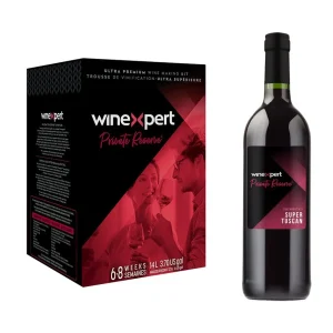 Winexpert Private Reserve Super Tuscan, Tuscany, Italy - with grape skins. home wine kit
