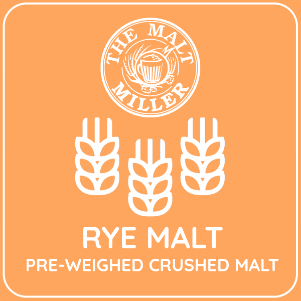 Rye malt for brewing