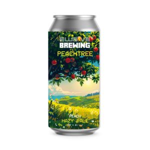 Elusive Brewing peach tree beer can