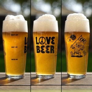 Craft Beer Channel Love & Beer Tall Boy Glass