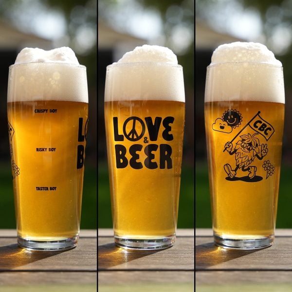 Craft Beer Channel Love & Beer Tall Boy Glass