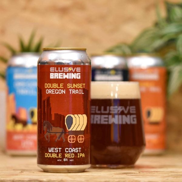 Elusive Brewing - Double Sunset Oregon Trail - West Coast Red DIPA