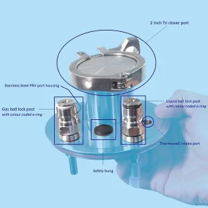Keg King Apollo Stainless Lid - The Malt Miller