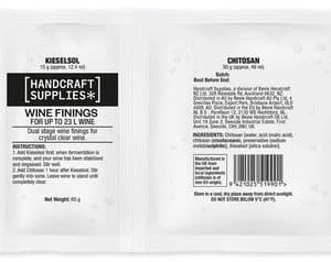 Two-Part Wine & Sugar Ferment Finings – 65g Kieselsol + 50g Chitosan