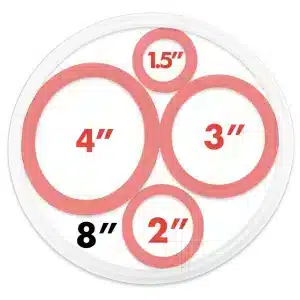 8 Inch TC – Flanged Silicone Gasket Seal