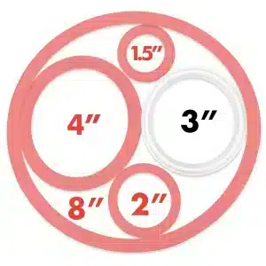 3 inch TC - Flanged Silicone Gasket Seal - The Malt Miller 3 inch TC - Flanged Silicone Gasket Seal