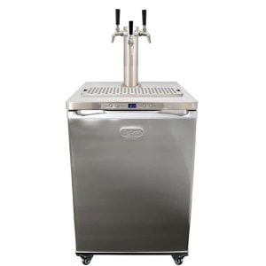 KegLand Series X.1 Full Stainless Steel 3 Tap Kegerator