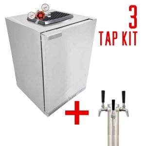KegLand Undercover / Build In / Semi-Integrated Kegerator - 3 x Flow Control NukaTaps
