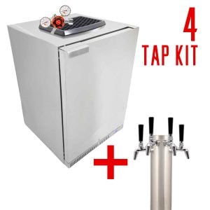 KegLand Undercover / Build In / Semi-Integrated Kegerator - 4 x Flow Control NukaTaps