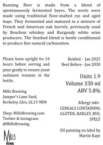 Mills Brewing Running Beer