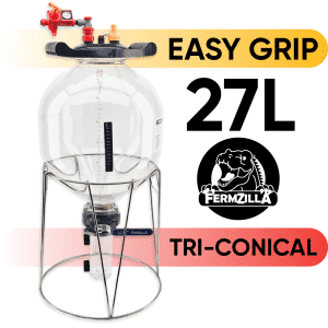 FermZilla Tri-Conical 27L Easy Grip Pressure Fermenter – Starter Kit
