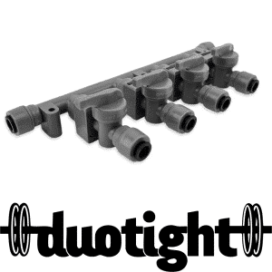 Duotight x 4 Way Manifold with Check Valves & Isolation Valves